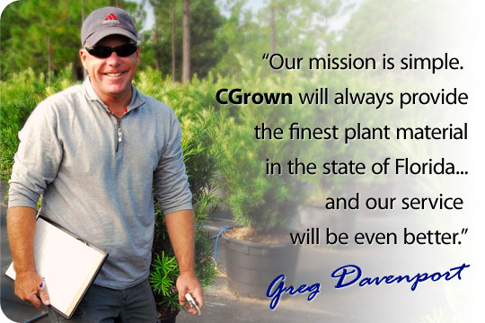 Greg Dvenport, Owner of Naples, Florida-based Container Grown Nursery for Floridian and Tropical Plants, Shrubs and Trees